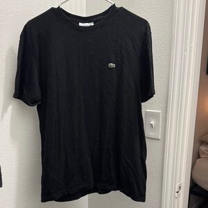 Lacoste Black Crew Neck Tee